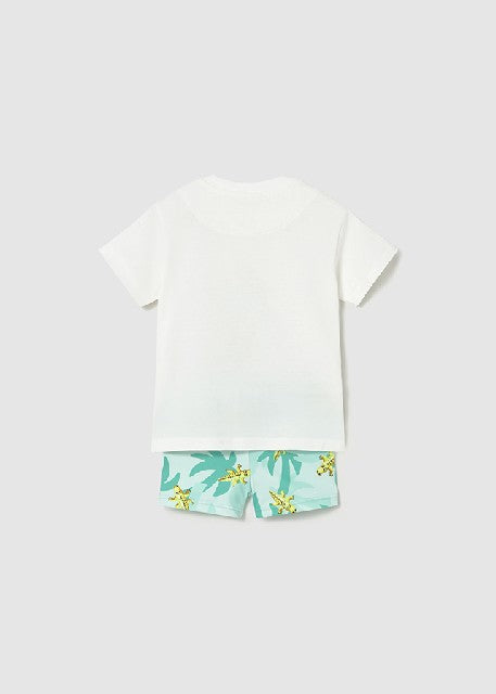 Conj. baño camiseta           Aguamarina