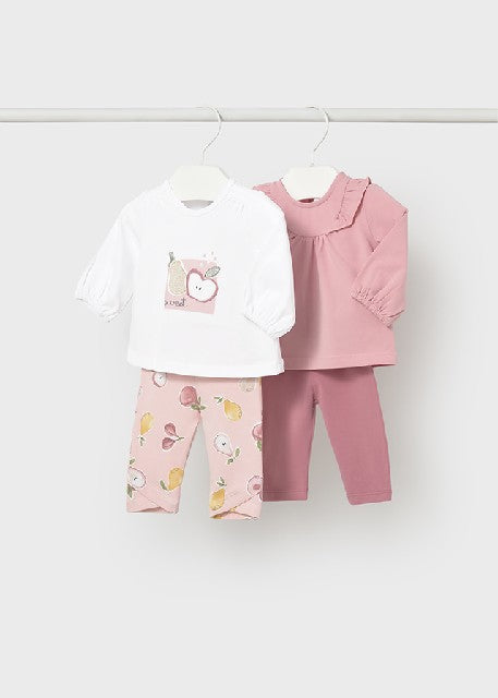 Conj. leggings 4 m/l          Rose