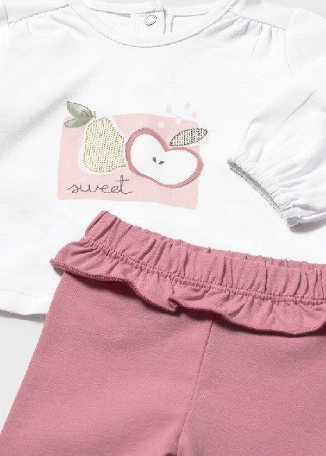 Conj. leggings 4 m/l          Rose