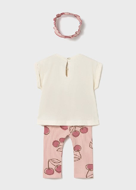 Conj. leggings con diadema    Peonia