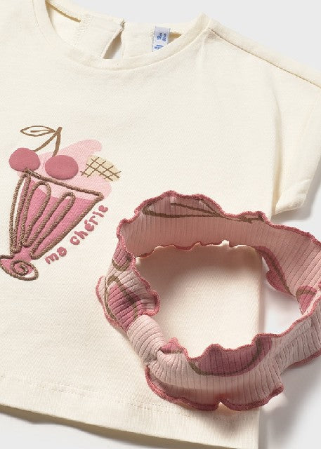 Conj. leggings con diadema    Peonia