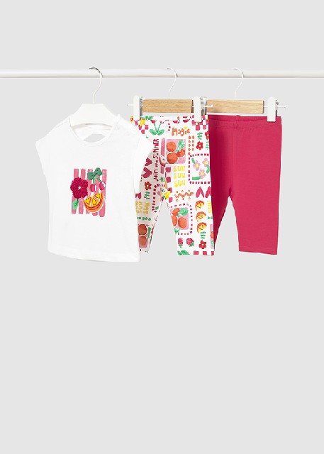 Conj. leggings 3 piezas       Hibisco