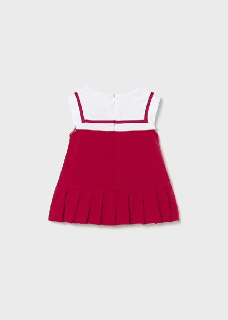 Vestido punto combinado       Rojo