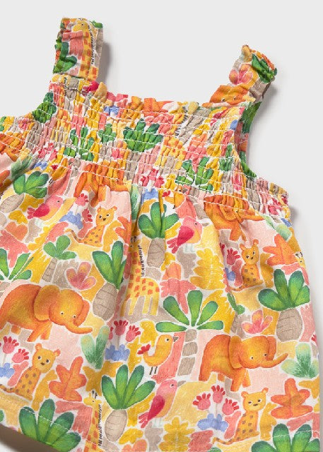 Vestido y diadema             Mostaza