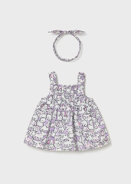 Vestido y diadema             Lilac