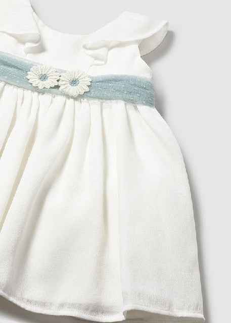 Vestido fajin tul             Crudo