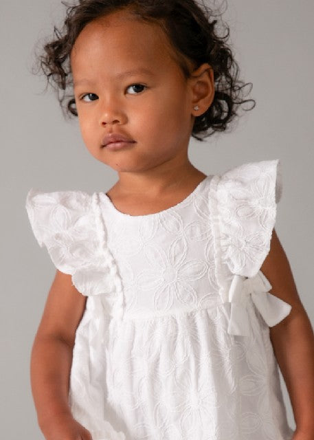 Vestido bordado               Blanco