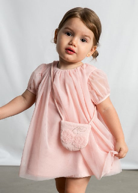 Vestido tul con bolso         Peonia
