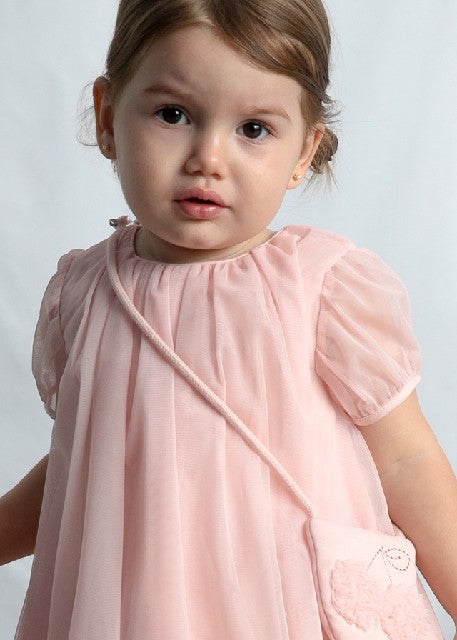 Vestido tul con bolso         Peonia