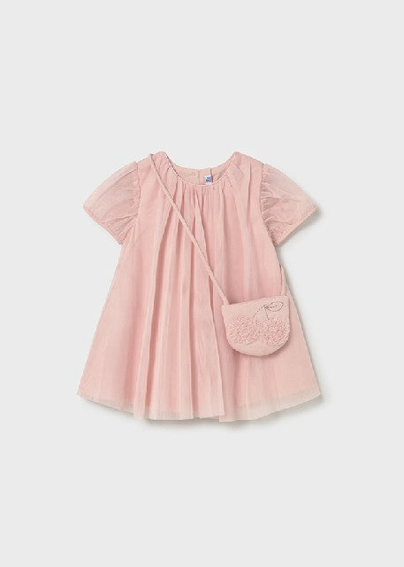 Vestido tul con bolso         Peonia
