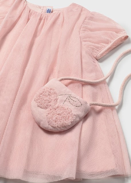 Vestido tul con bolso         Peonia