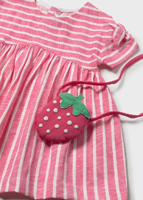 Vestido con bolso             Geranio