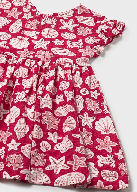 Vestido punto granito         Rojo