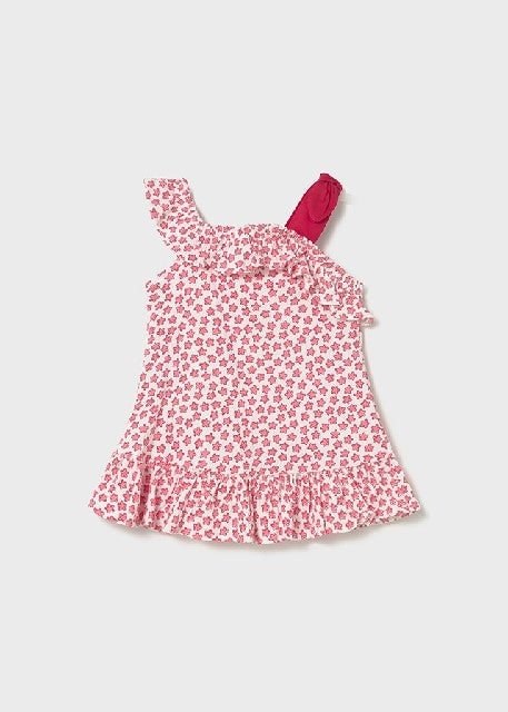 Vestido punto bambula print   Rojo