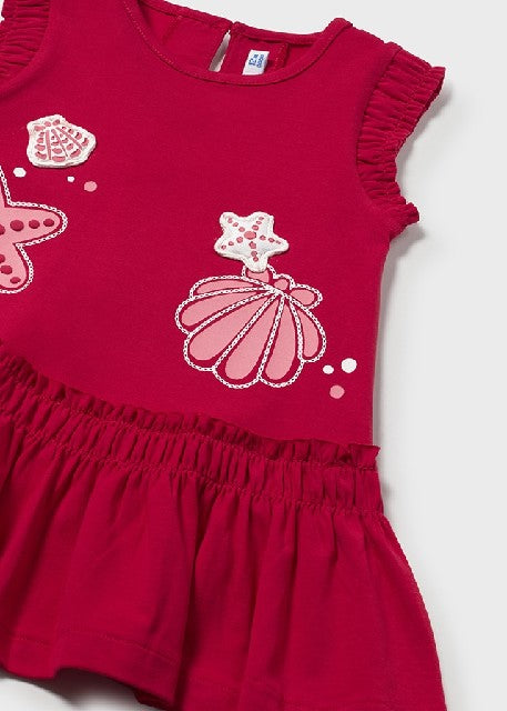 Vestido serigrafia            Rojo