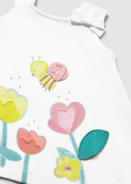 Vestido grafica               Blanco