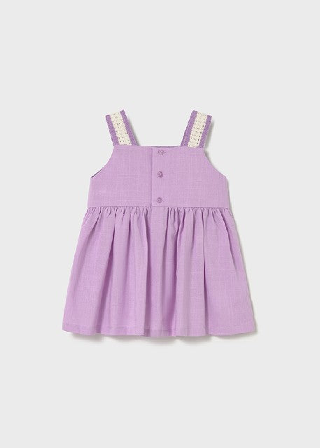 Vestido combinado crochet     Lilac