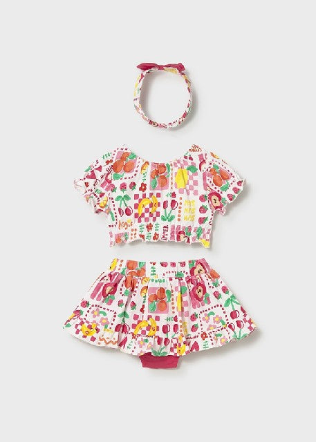 Conj. falda 3 piezas          Hibisco
