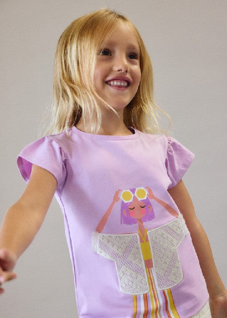 Camiseta m/c                  Lilac