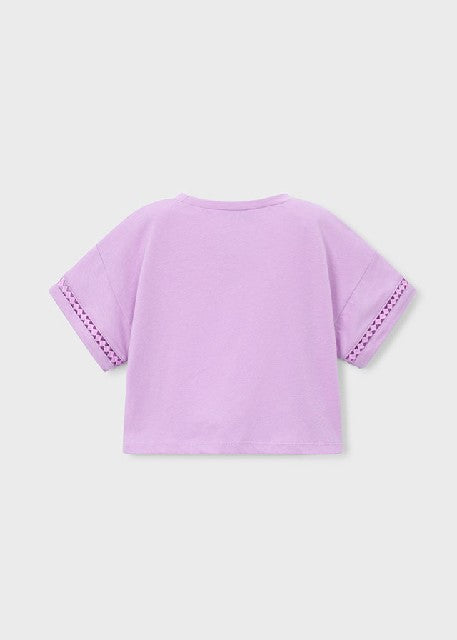 Camiseta m/c nudo             Lilac