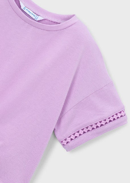 Camiseta m/c nudo             Lilac