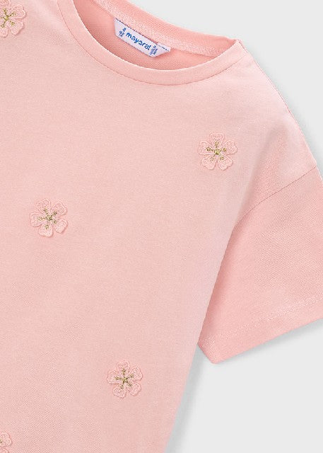 Camiseta m/c aplique          Blossom
