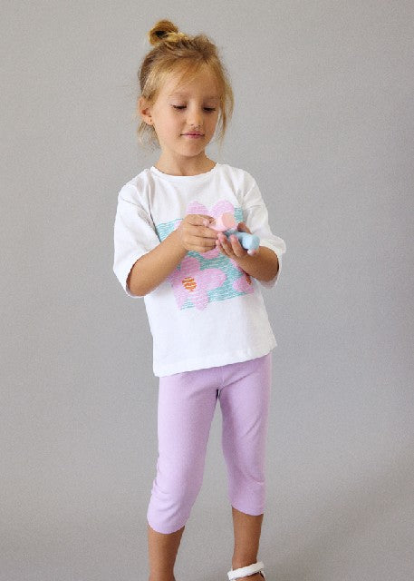 Camiseta m/c                  Bco-lilac