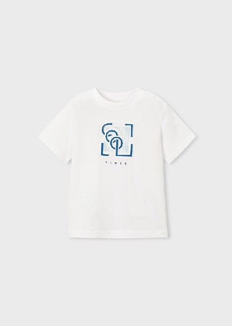 Camiseta m/c embossed         Blanco