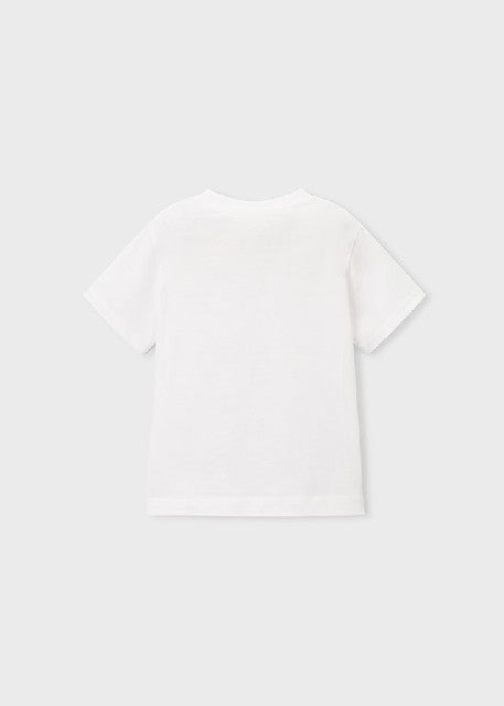 Camiseta m/c embossed         Blanco
