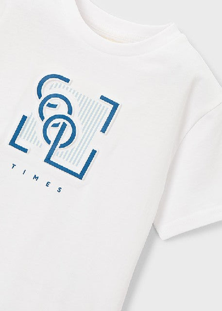 Camiseta m/c embossed         Blanco