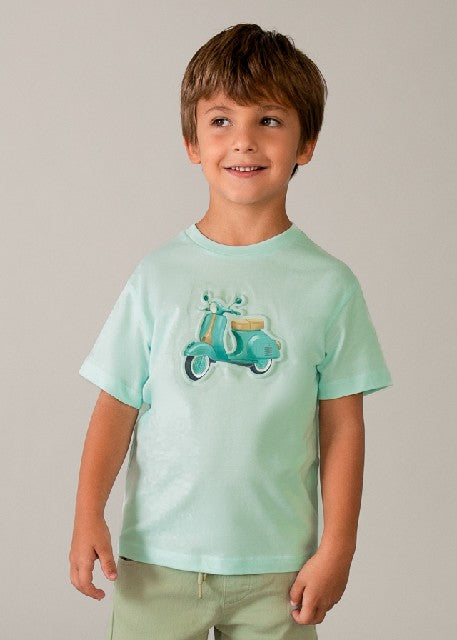 Camiseta m/c embossed vespa   Menta