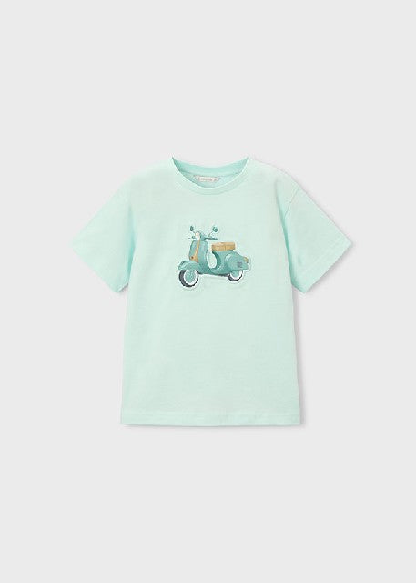 Camiseta m/c embossed vespa   Menta
