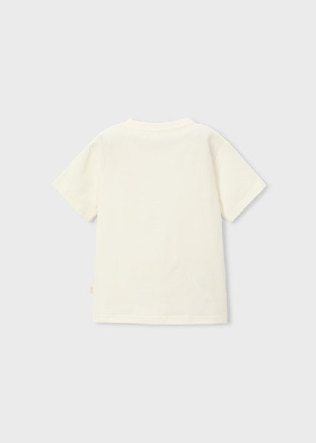 Camiseta m/c bordado          Nata