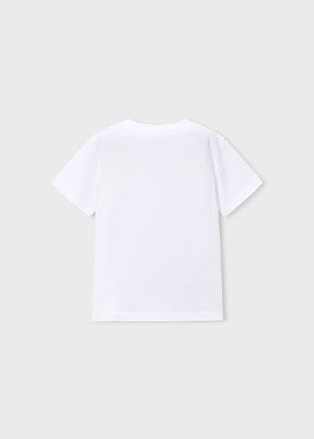 Camiseta m/c bordado          Blanco
