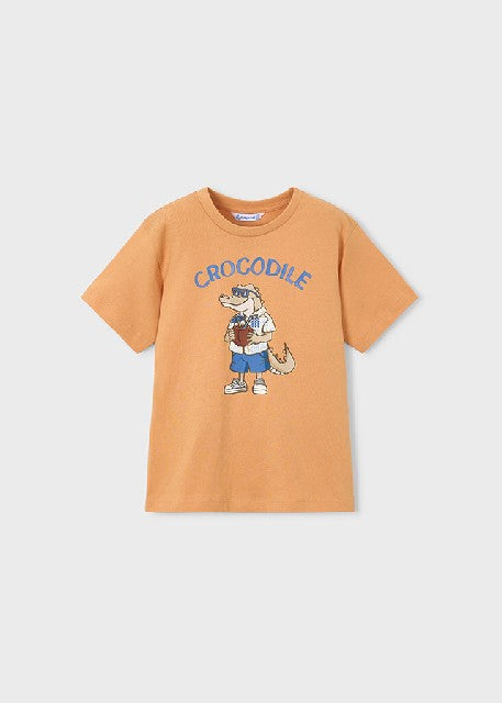 Camiseta m/c -crocodile-      Peach