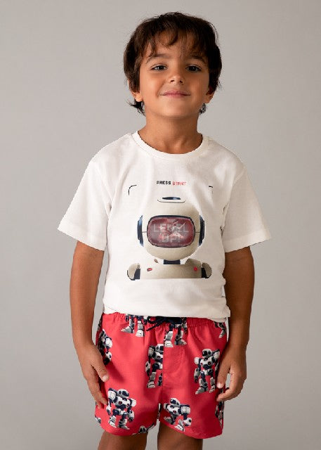 Camiseta m/c lenticular       Nata