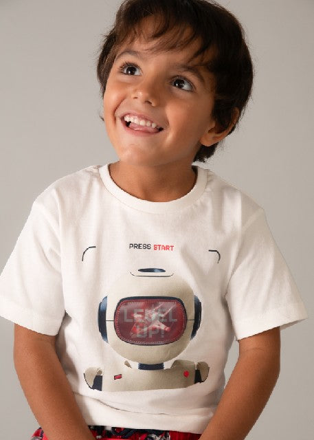 Camiseta m/c lenticular       Nata