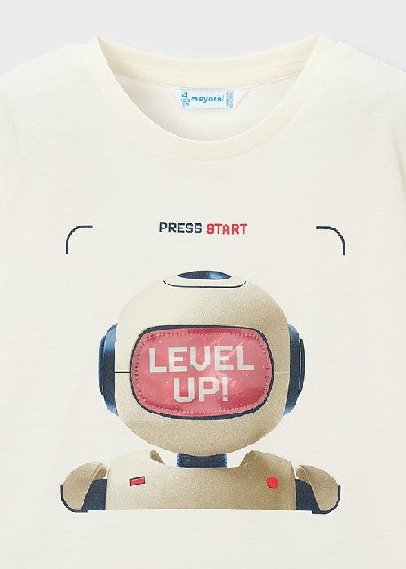 Camiseta m/c lenticular       Nata