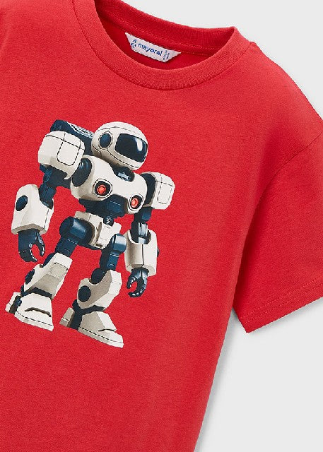 Camiseta m/c robot            Tomate