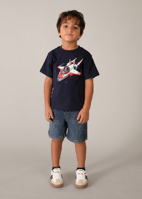 Camiseta m/c nave             Marino