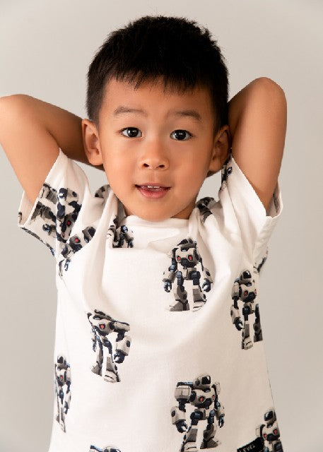 Camiseta m/c estampada        Robots