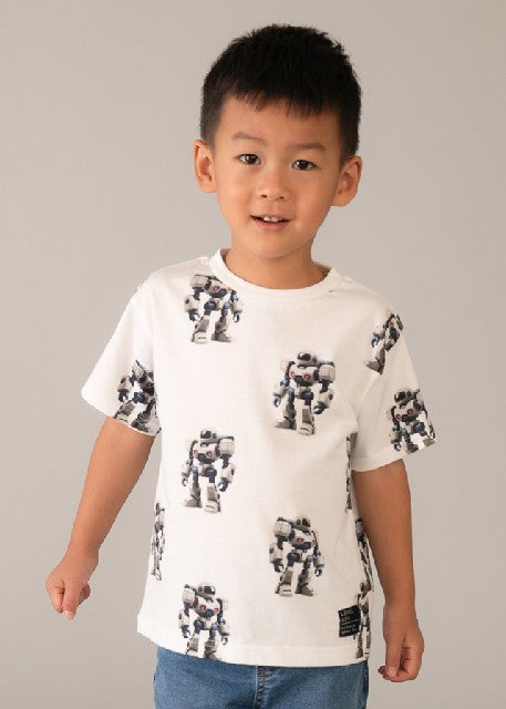 Camiseta m/c estampada        Robots