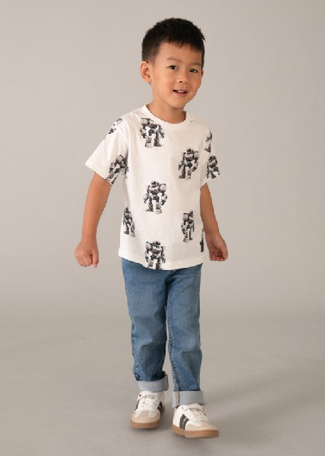 Camiseta m/c estampada        Robots