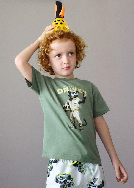 Camiseta m/c driver           Verde