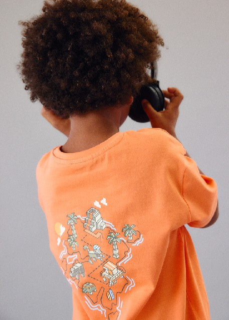 Camiseta m/c mix and match    Naranja