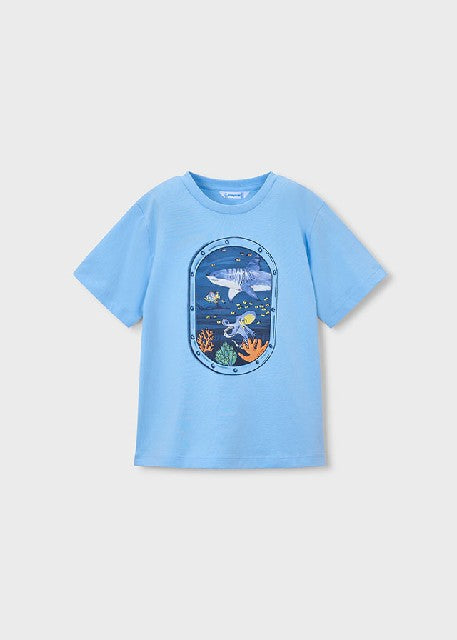 Camiseta m/c ventana          Celeste