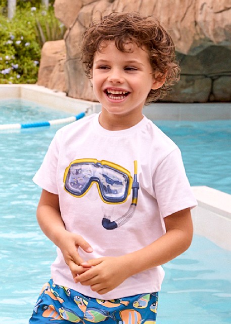 Camiseta m/c trampantojo      Blanco