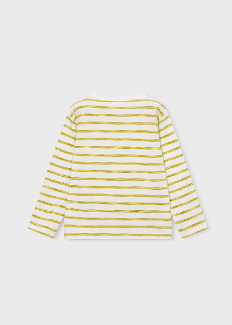 Camiseta m/l rayas            Oliva