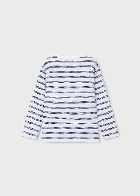 Camiseta m/l rayas            Añil