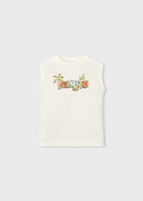 Camiseta tirantes             Nata